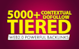 build 1000 plus tiered dofollow contextual seo backlinks
