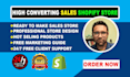 build you passive income shopify dropshipping store or shopify website