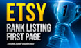 rank etsy listing on first page, shop seo ads promotion boost traffic sales
