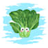 create cute character designs from veggies, fruit and flower