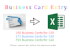 enter business card details in excel within 5 hours