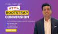 convert figma to HTML responsive webpage using bootstrap