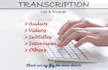 transcribe 30 minutes transcript of audio and video