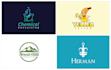 design creative minimal logo with the brand guidelines
