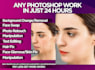 do any photoshop work quickly