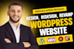 build luxury website design and wordpress website development