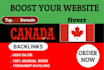 create premium quality canada backlinks dofollow canadian link bulding