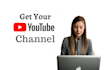 create youtube channel with complete setup and seo friendly