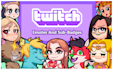 create cute custom twitch emotes or sub badges