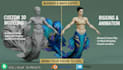 do 3d modelling, rigging and animation in blender or maya