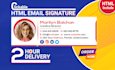 create clickable html email signature for gmail, outlook,etc