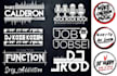 design dj ,typography or music producer logo