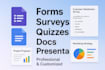 do google form,online survey,questionnaire,quiz,docs,presentation
