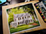paint any picture in watercolors by hand
