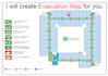 do emergency evacuation plan, evacuation map, escape plan, fire exit plan