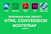 convert psd to html fully responsive bootstrap