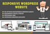 design a professional and responsive wordpress website