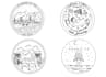 create a sticker, monoline badge, or logo design