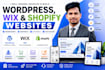 design develop wordpress wix and shopify websites
