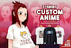 do super anime t shirt  and hoodie design