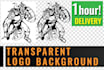 make transparent logo background within 1 hour