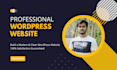 create and customize a responsive wordpress website for you