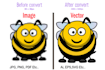 convert a low resolution graphic to high resolution