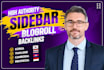 build super high da DR 50 to 75 sidebar blogroll dofollow homepage SEO backlinks