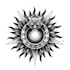 create custom mandala and black work tattoo design