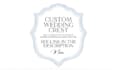 custom watercolor floral wedding crests