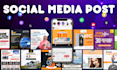 design posts, social media carouse, facebook and instagram