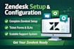 set up, optimize zendesk CRM and support automation