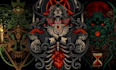 draw detailed dark art illustration with engraving style