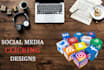 deign covers or posts for social media platforms