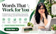 provide professional content writing and creative writing