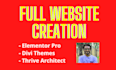 do wordpress portfolio, business, or agency custom website