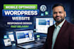 develop and design a mobile optimized wordpress website