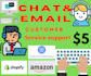 do customer ecommerce support via email and live chat