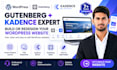 build or redesign wordpress website with gutenberg or kadence blocks