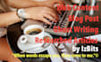 be your blogger, writer, ghostwriter
