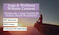 write your yoga or wellness website content