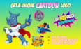 draw a custom cartoon character for your business