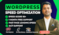 do wordpress website speed optimization, speed up wordpress website