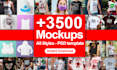 deliver 3500 mockups and bella tshirt mockups for etsy shop