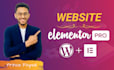 design wordpress website or landing page using elementor pro