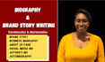 write the perfect biography or bio, about me page writing in 12 hours