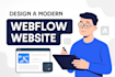 design a modern webflow website from figma for you