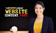 write original website content fast