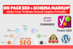 do wordpress onpage seo optimization with schema markup by yoast