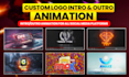 create custom logo intro and outro for youtube or instagram